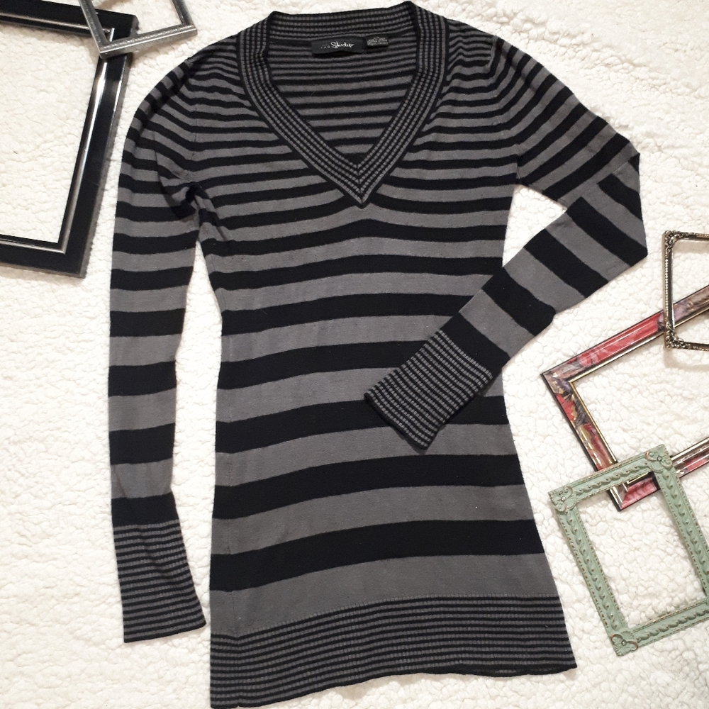 Striped sweater dress ❄